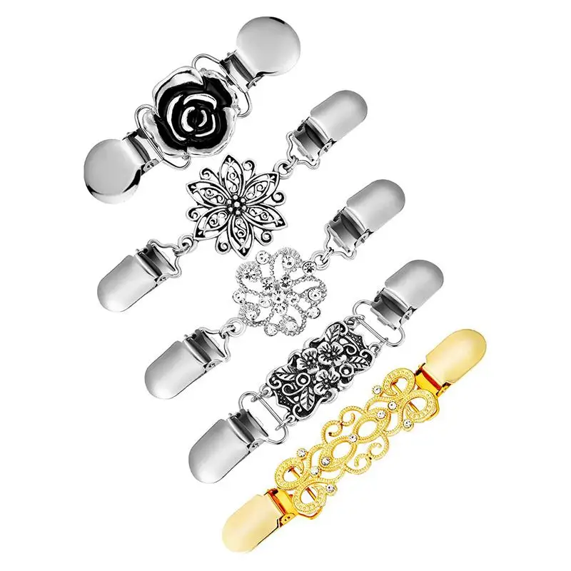 5 шт. свитер зажим для шали s комплект кардиган Ретро воротник зажимы антикварные