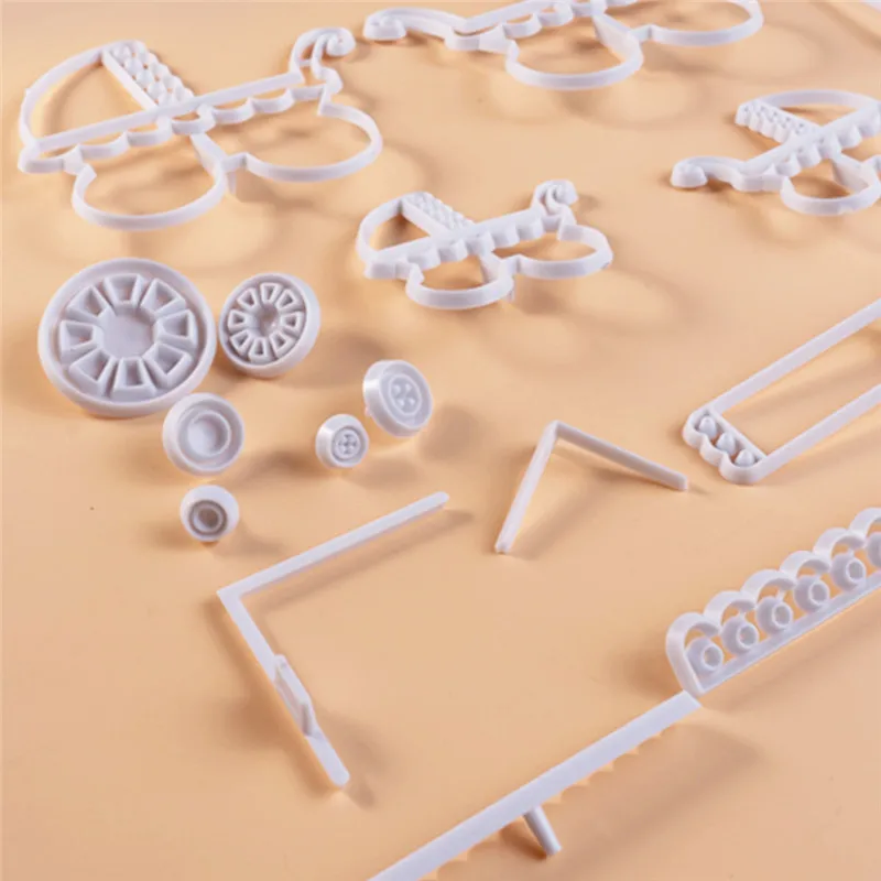 Новая пластиковая коляска формочки для печенья набор детского дня рождения