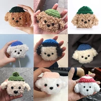 hand knitting plush case bluetooth earphone charge case protective cases accessories headphones case for apple airpods