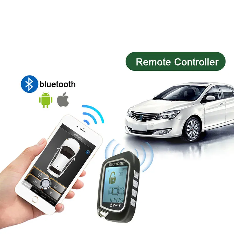 

car accessories for teens alarme auto LCD control car remote central lock locking keyless entry system Automatic Trunk Opening