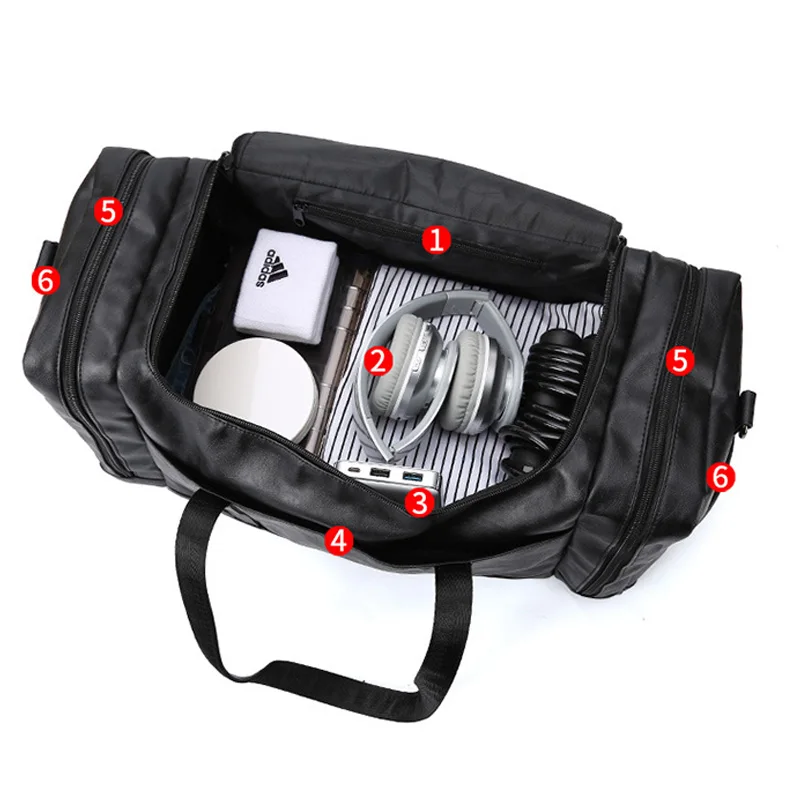 Спортивная мужская сумка для тренажерного зала сумки фитнеса из искусственной