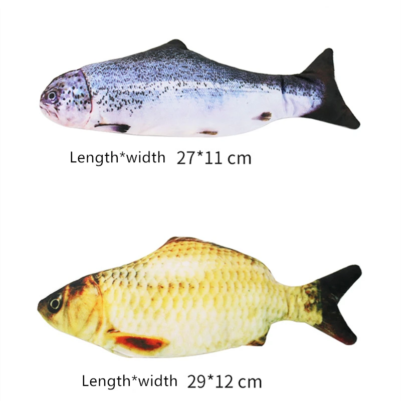 

USB Electronic pet cat fish toy battery charging cat chewing play simulation fish toy bite supplies delivery jitter swing