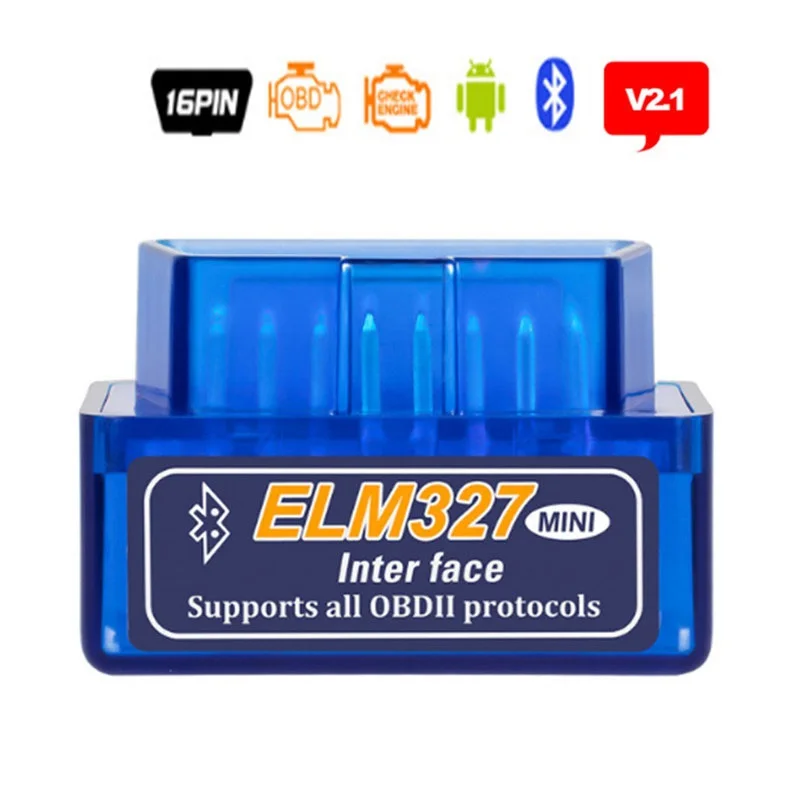 2019 Супер Мини ELM327 V2.1 Bluetooth OBD2 ELM 327 2 1 диагностический инструмент для Android/Torque/ПК