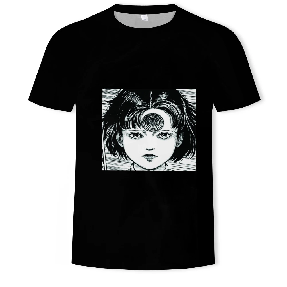 

New anime 3D beautiful girl personality short-sleeved T fashion casual T-shirt comfortable men's and women's tops 2021