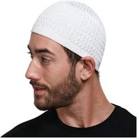 winter knitted muslim men prayer hats warm male beanies cap islamic ramadan jewish kippah homme hat unisex wrap head cap