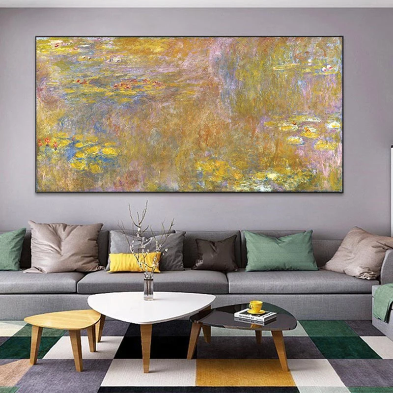 

Famous Classic Monet Wall Art Canvas Painting Abstract Landscape Oil Painting Poster Print Wall Pictures Living Room Home Decor
