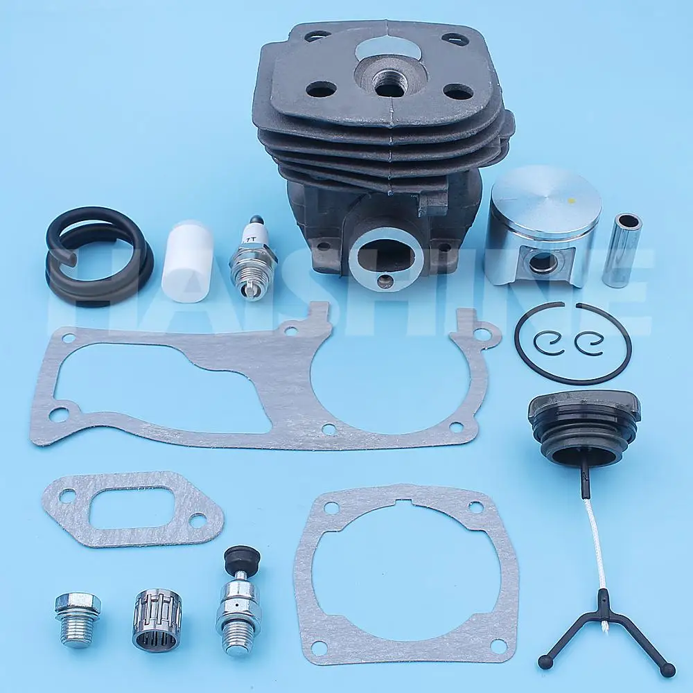 

47mm Cylinder Piston Gaskets Kit For Husqvarna 357 359 357XP Chainsaw Gas Line Filter Plug Needle Bearing 537 15 73 02