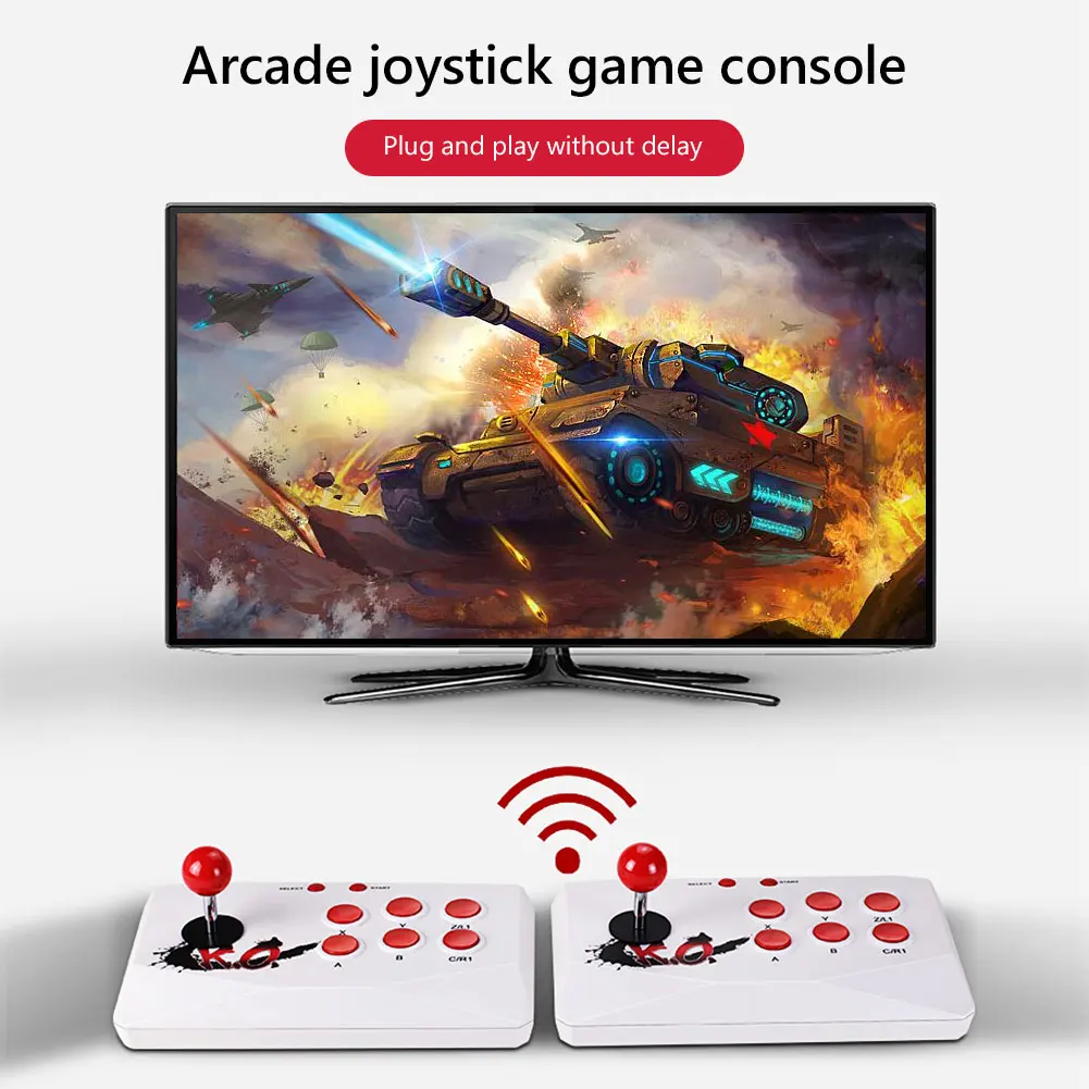

Игровая Ретро консоль Powkiddy A11, 2000 + игр, беспроводная двойная аркадная консоль, супер консоль с HDMI-совместимым выходом