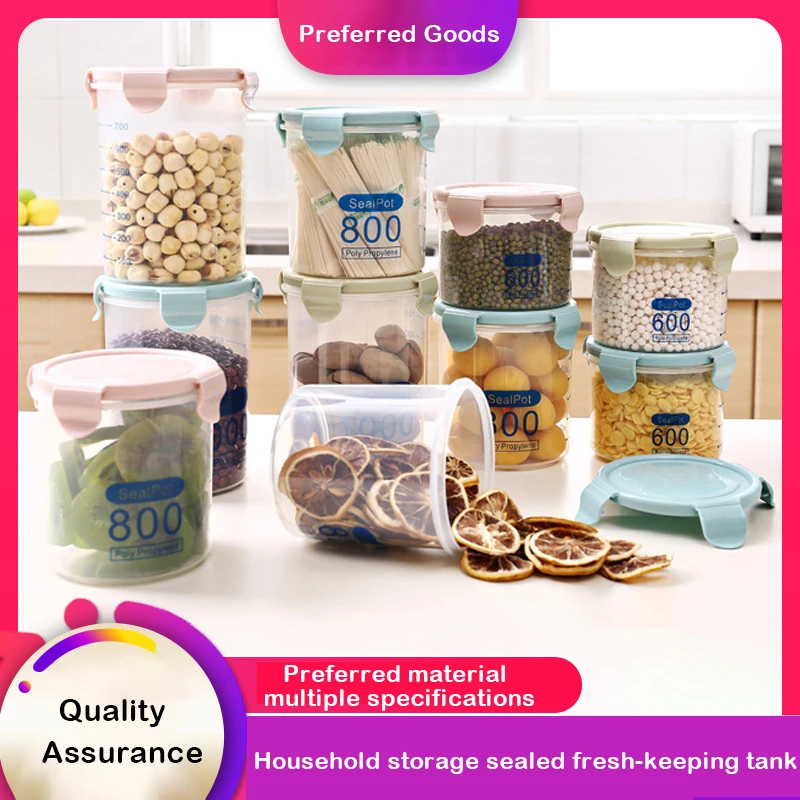 

Storage Jar Refrigerator Fresh-keeping Home For kitchen Food storage Whole Grain Storage Tank Plastic Storage Container