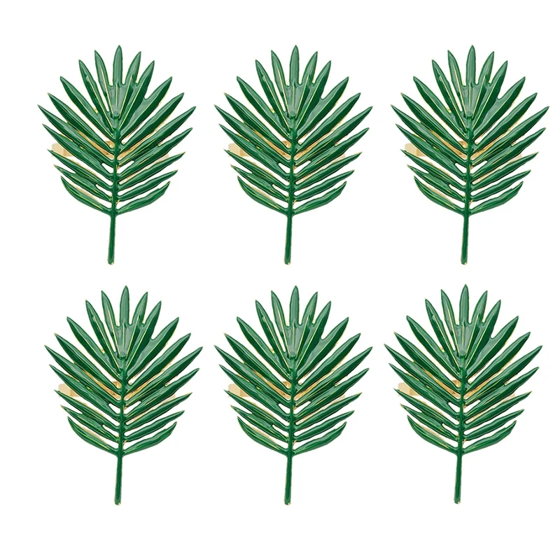 Новинка 6 шт./лот кольцо для салфетки Подсолнух лист растительный Лист Пряжка