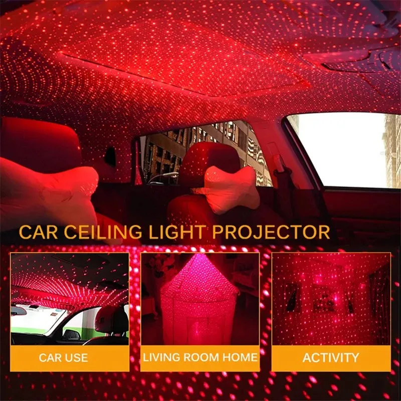 Светодиодный USB-проектор лампа для салона автомобиля звездное небо потолок |