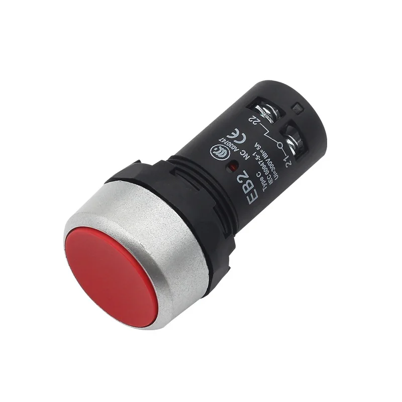 Пластиковый переключатель EB2 22 мм кнопка запуска/остановки/аварии/выбора/гриба