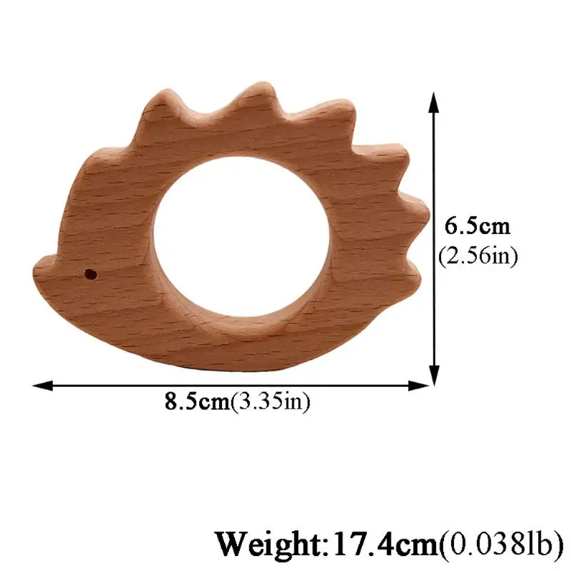 

Cartoon Baby Wooden Teethers Food Grade Beech Wood Animal Natrual Wooden Shape Pacifier Wooden Teether Safe Newborn Toys