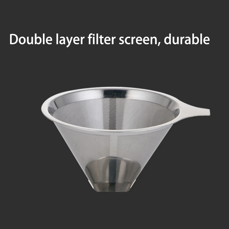 2 шт. фильтр для кофе разделитель чая воронка двухслойный ручной Sn с соевым
