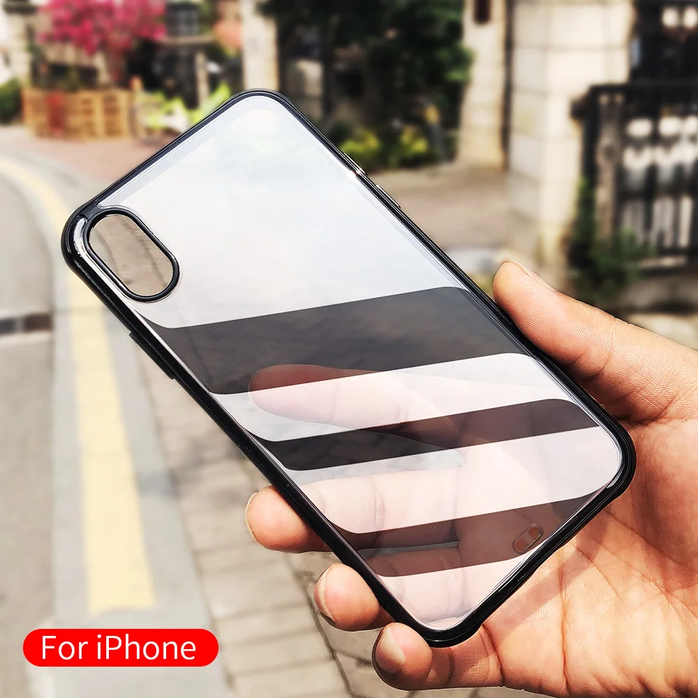ROCK ТПУ чехол для телефона iPhone XR MAX 11 Мягкий защитный 6 6s 7 8 Plus прозрачные чехлы на
