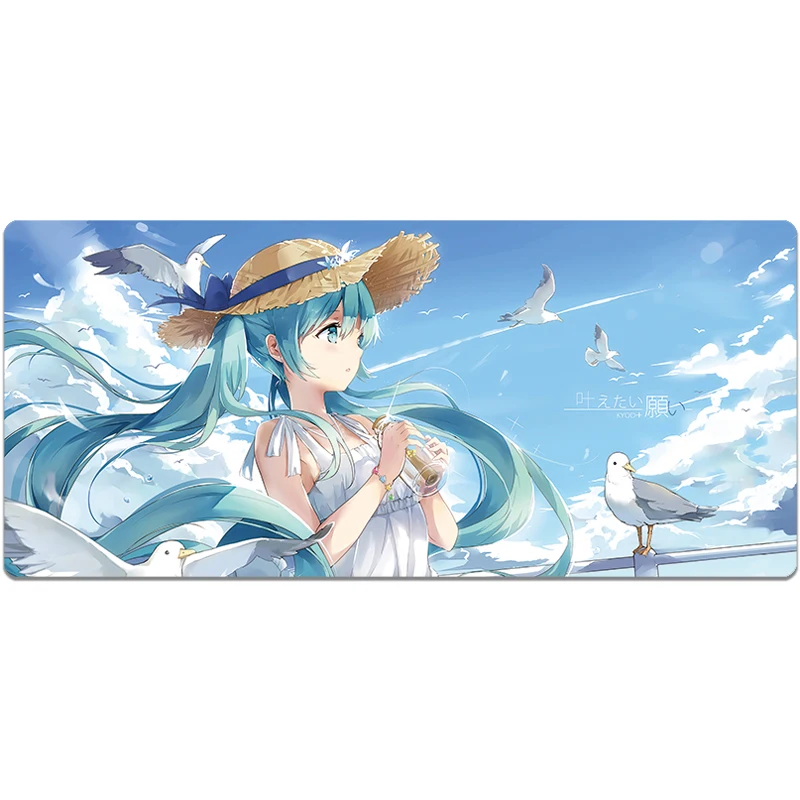 

Big girl mouse pad animation thickened two yuan evil cartoon sexy Ottoman large table pad keyboard pad size: 400x900x3mm