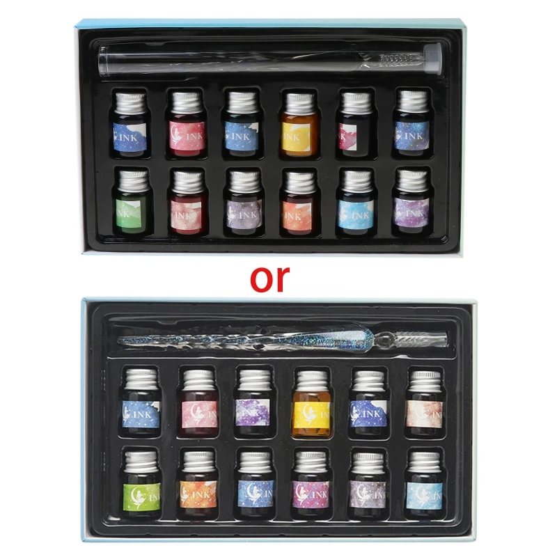 Хрустальное звездное небо стеклянная чернильная ручка для письма перьевая