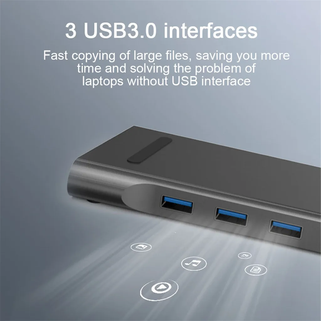 Type c концентратор HDMI адаптер USB type к 4K VGA 11 в 1 с DP|USB-хабы| |