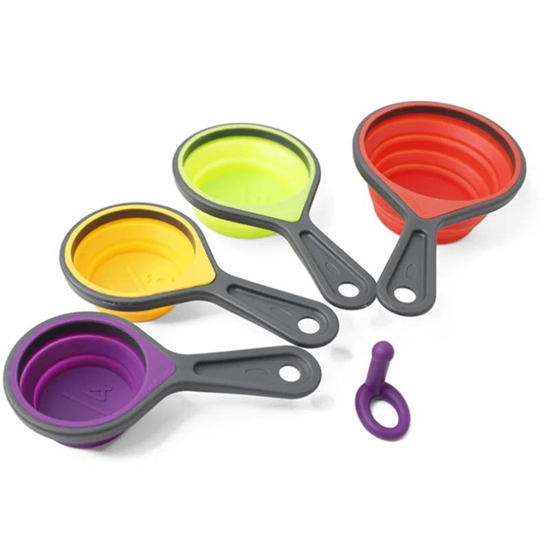 Силиконовые телескопические мерные чашки ложки для выпечки мерная ложкa