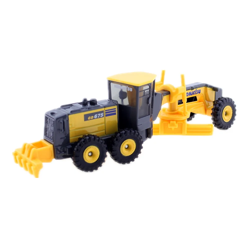 Автогрейдер Tomica длинного типа No.140 модель автомобиля Komatsu 1/81 Takara Tomy металлическая
