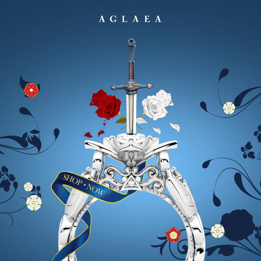 2019 Англия мода элегантная Серебряная роза цветок кольца обручальное кольцо