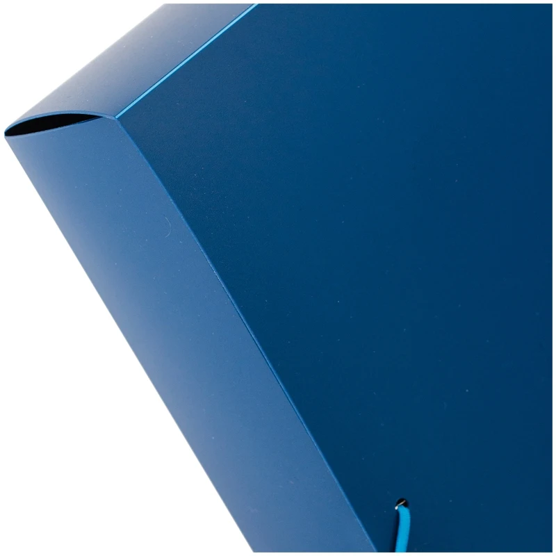 Folder-box with an elastic band Berlingo A4 50mm 700mkm blue For documents Stationery School supplies archive document storage stationery buttons