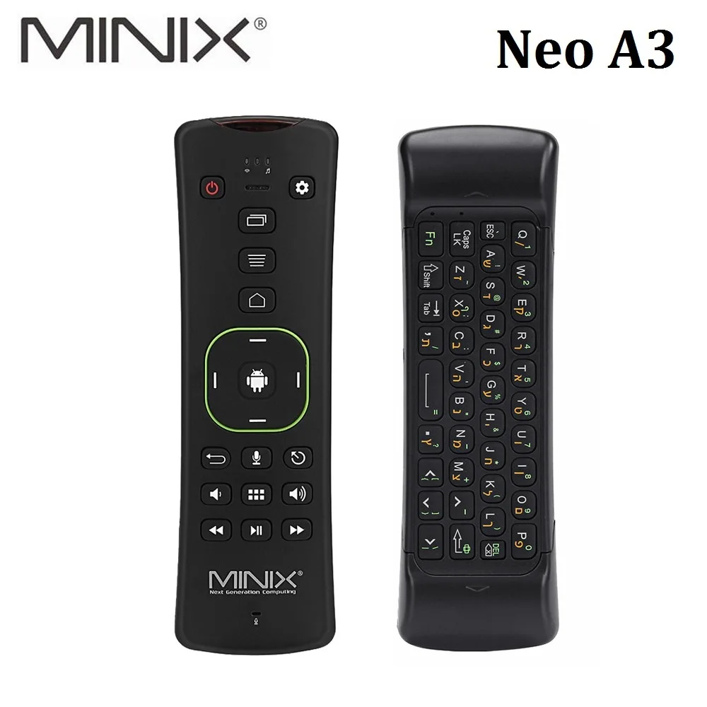 MINIX NEO A3 Беспроводная воздушная мышь с голосовым входом QWERTY клавиатура 6-осевой