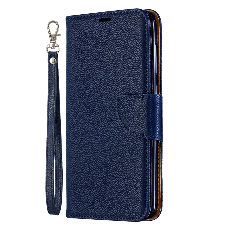 Honor 8A Case For Huawei Honor 8A Cover Coque For Huawei Honor8A 8 A Case Luxury Book Flip Leather Wallet Phone Cases Capa - Цвет: Тёмно-синий