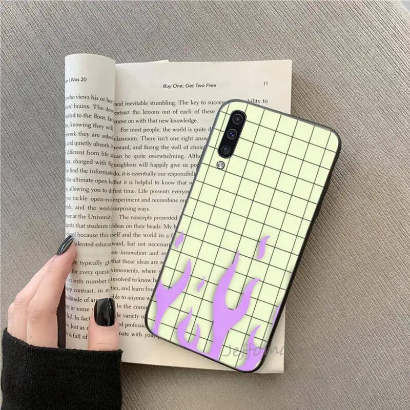 

Pink Flame Phone Case for samsung galaxy s21 s20 fe s10 a51 a52 a71 a50 a12 a72 a21s a70 note 20 10 ultra plus funda