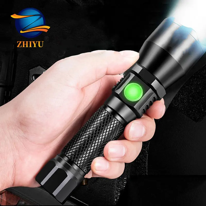 ZHIYU Высокая мощность L8 светодиодный светильник для вспышки USB Перезаряжаемый