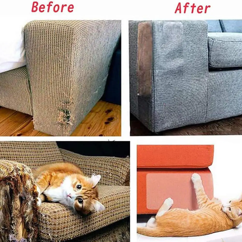 

4pcs/lot Couch Cat Scratch Guards Mat Scraper Cat Tree Scratching Claw Post Paw Sofa Protector For Cats Scratcher Pet Furniture
