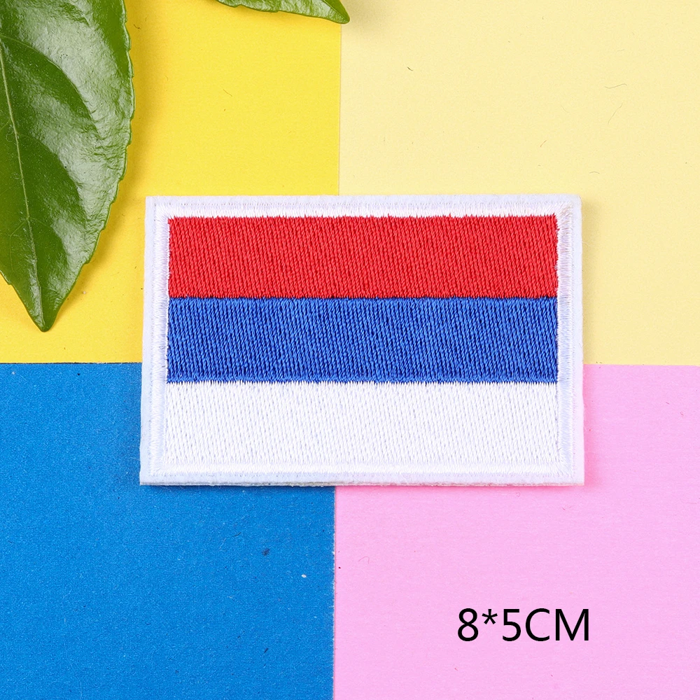 3D вышивальный знак мира Национальные флаги эмблема полосатая нашивка броня