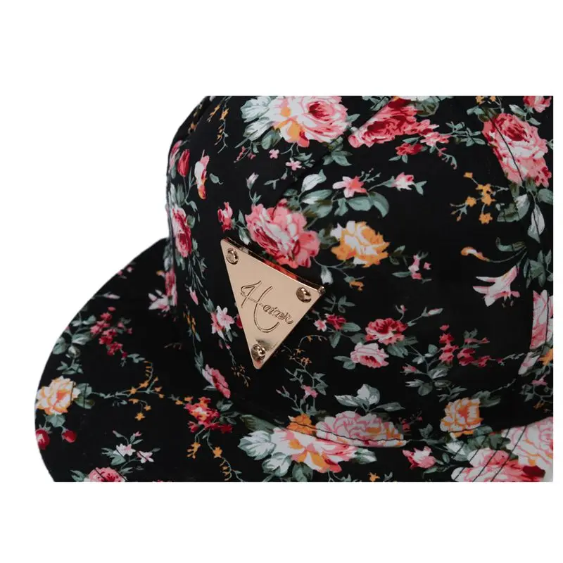 

ASDS-Flowers Snapback Hat, Hip-Hop Flat Shields Baseball Cap Adjustable Size