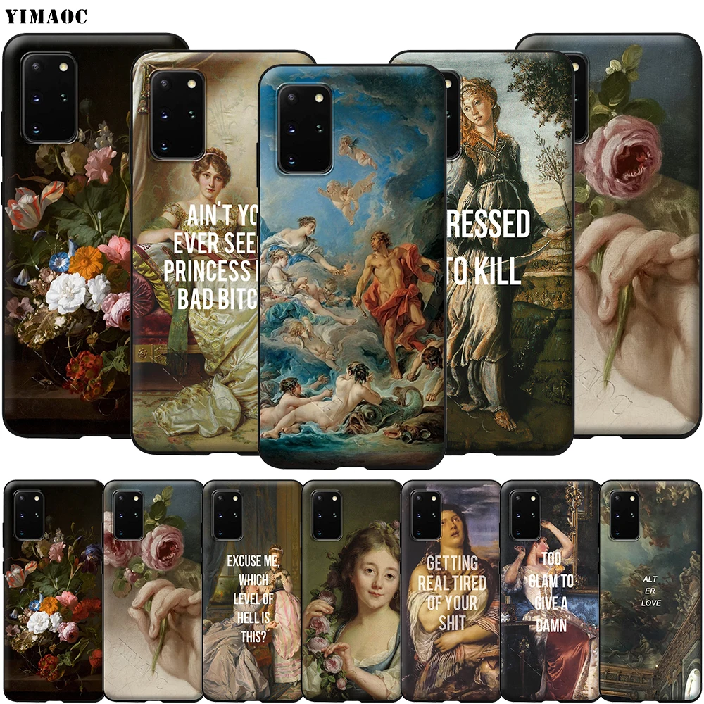 Классический мягкий силиконовый чехол YIMAOC для Samsung Galaxy S6 S7 Edge S8 S9 Plus A3 A5 A6 Note 8