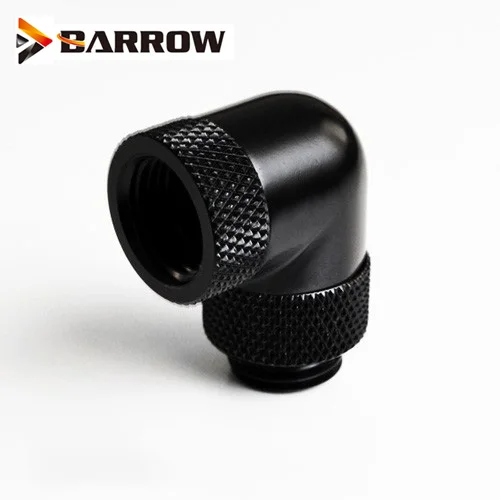 Барроу G1/4 ''резьба 90 градусов два вращающихся Локоть фитинги воды охлаждения