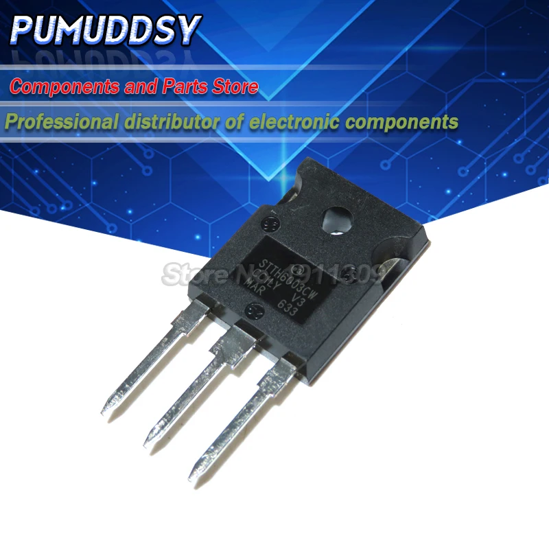 5 шт. STTH6003CW TO 247 STTH6003 TO247 300V 60A|Интегральные схемы| |