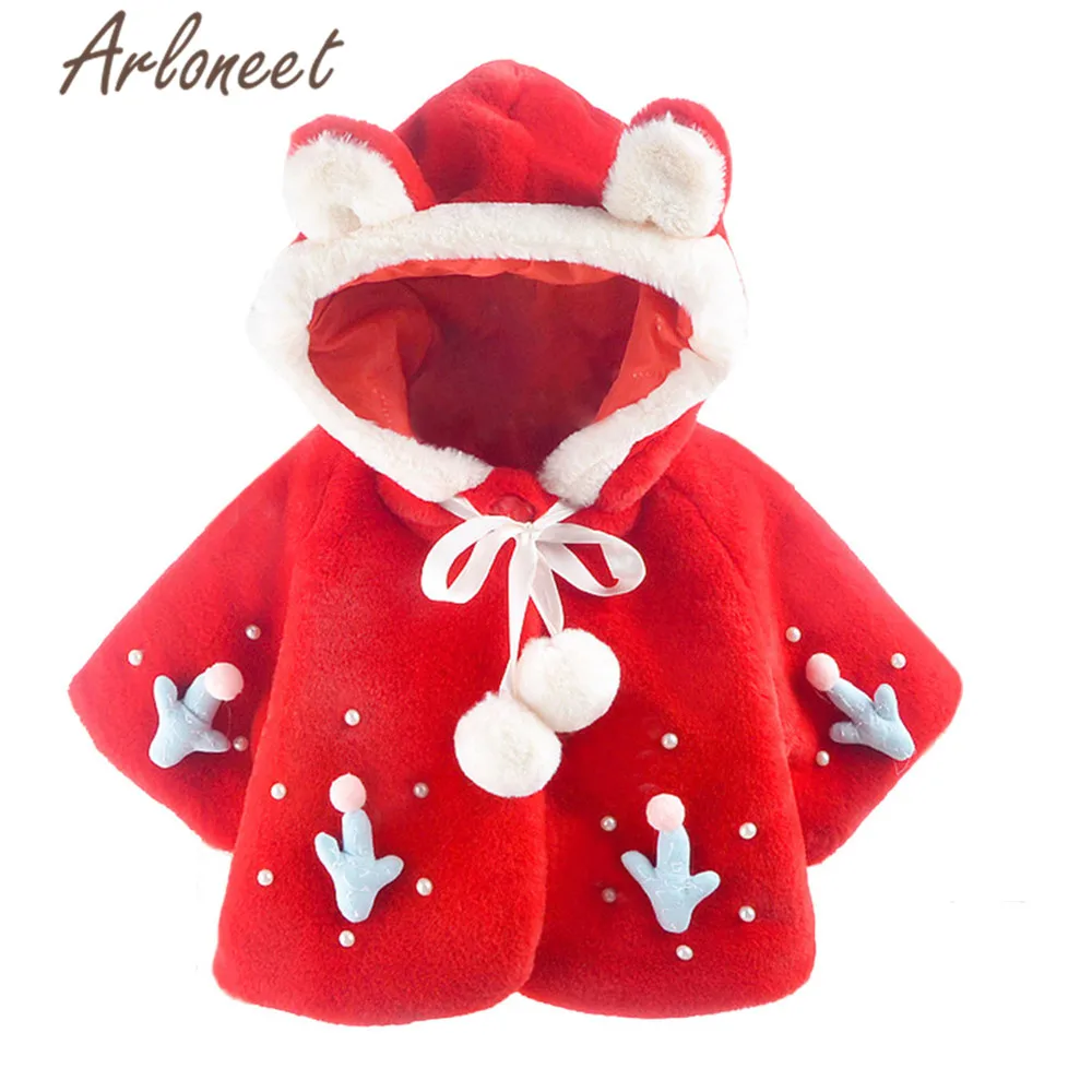 ARLONEET пальто с мультяшным рисунком теплое зимнее толстое для маленьких девочек