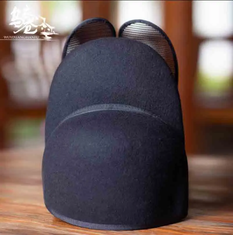 Ancient Chinese Official Hat Hanfu Hat Men's Black Gauze Hat Wool Hat Ming Dynasty Hanfu Hat Black For Men