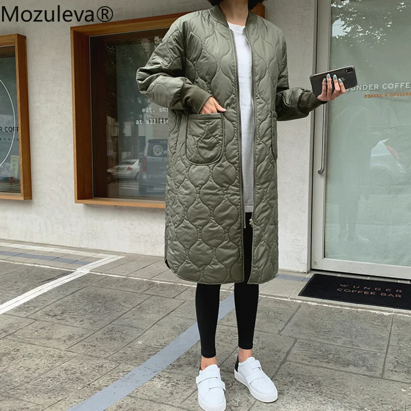 

Зима 2022, Женская Толстая свободная длинная хлопковая куртка, Корейская куртка-пуховка, Высококачественная теплая винтажная куртка оверсай...