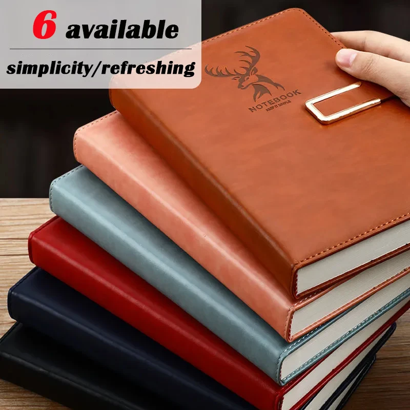 

Thick Notebook A5,Travelers Journals School Office Meeting Record 416pages Notepad Handbook Agenda 2021