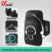 4 5 6 8inch universal outdoor running waterproof sports armband bag for iphone samsung xiaomi redmi arm band gym wallet holder
