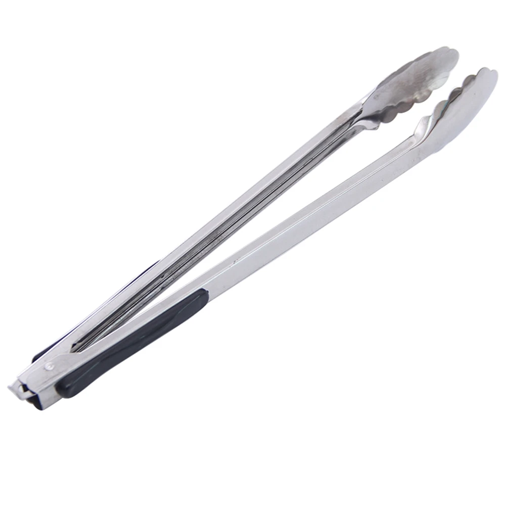 

2021 Stainless Steel Kitchen Tongs Utensils Heat Resistant Food Tongs for Frying Cooking Serving Barbecue