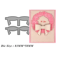 1pc beautiful bow metal cutting dies craft stamps embossing card make stencil frame cutdie