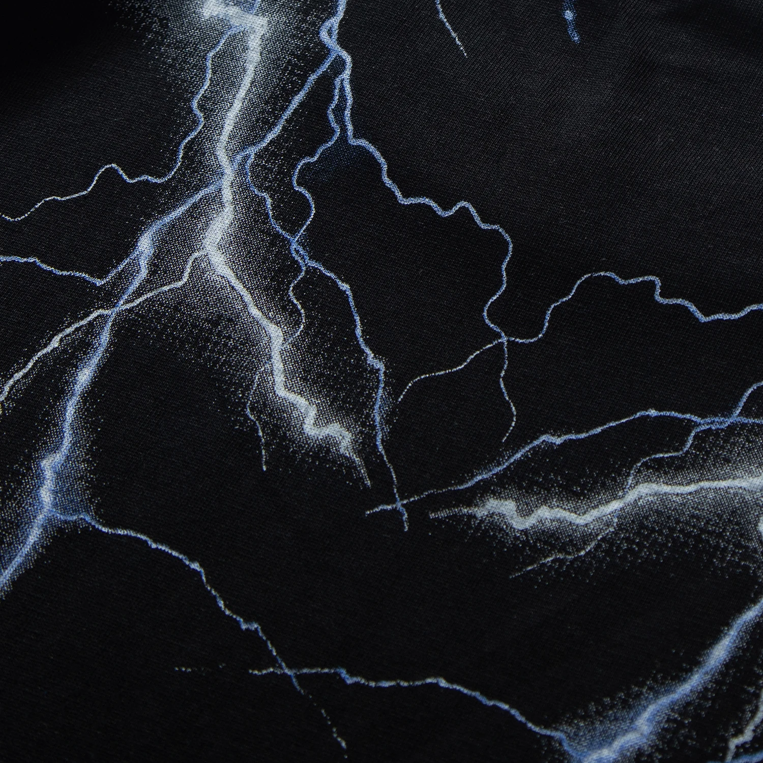 

Hip Hop T Shirt Men High Street Dark Lightning Print Cotton Hip Hop Summer Street Wearing Short Sleeve T-Shirt Black