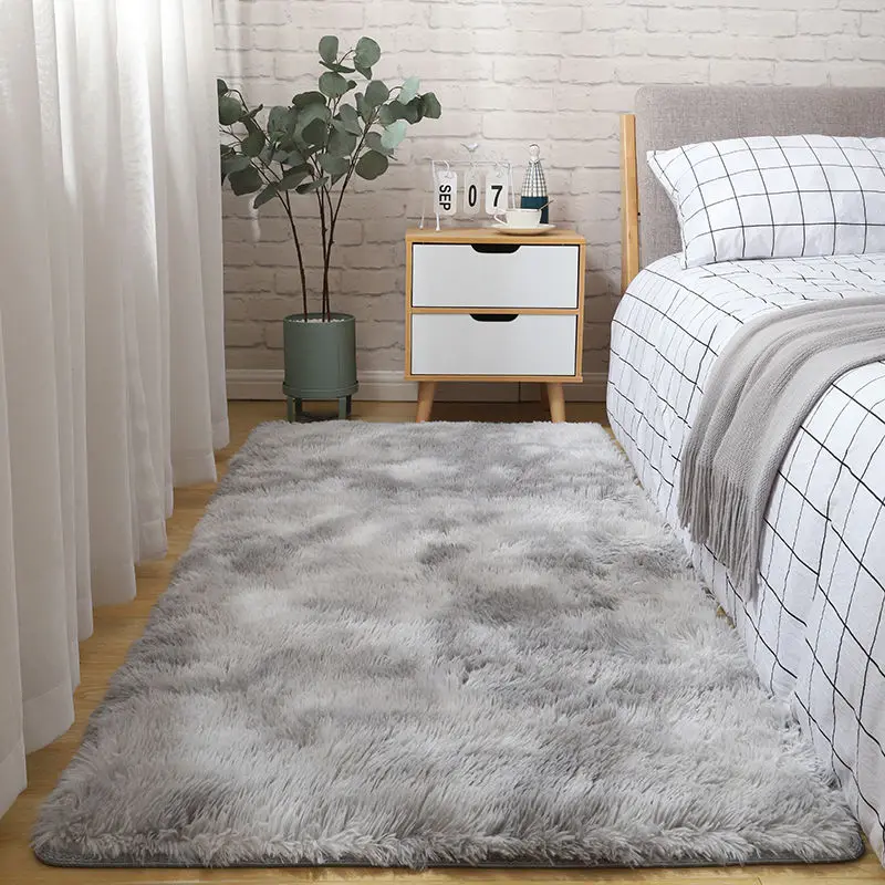 

Yinzam Shag Ultra Soft Tie-dyed Fluffy Carpet For Children Bedroom Home Decor Nursery Rug Anti Slip Floor Pad Soft Modern Rugs
