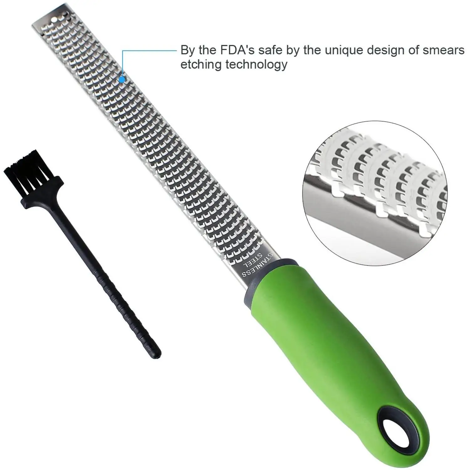 

Cheese Grater Shredder Stainless Steel Razor Sharp Blade Hand Grater for Parmesan Grating Cheese Citrus Zester Lemon Chocolate