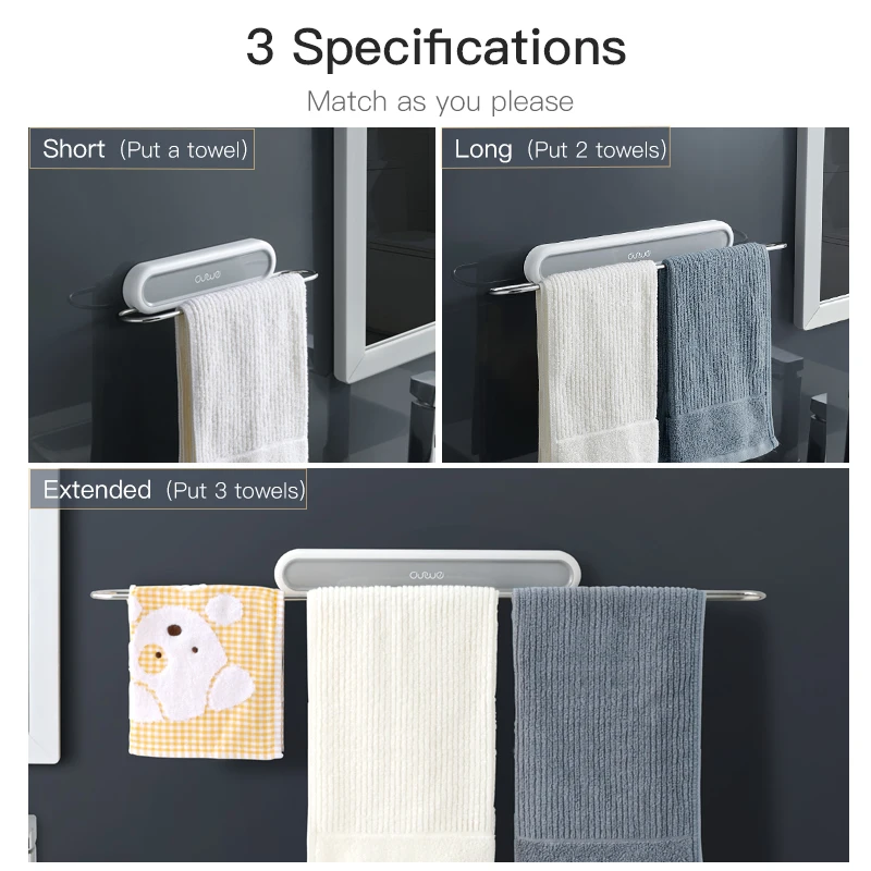 

Toilet Towel Rack Towel Bar Bath Towel Holder Suction Wall-mounted Bathroom Shelf Free Punching Toilet Pendant Storage Rack