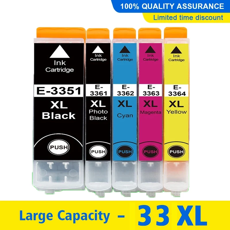 

33XL For Epson 33XL Ink Cartridge T3351 T3361 for Epson XP-530 XP-630 XP-830 XP-635 XP-540 XP-640 XP-645 for Europe