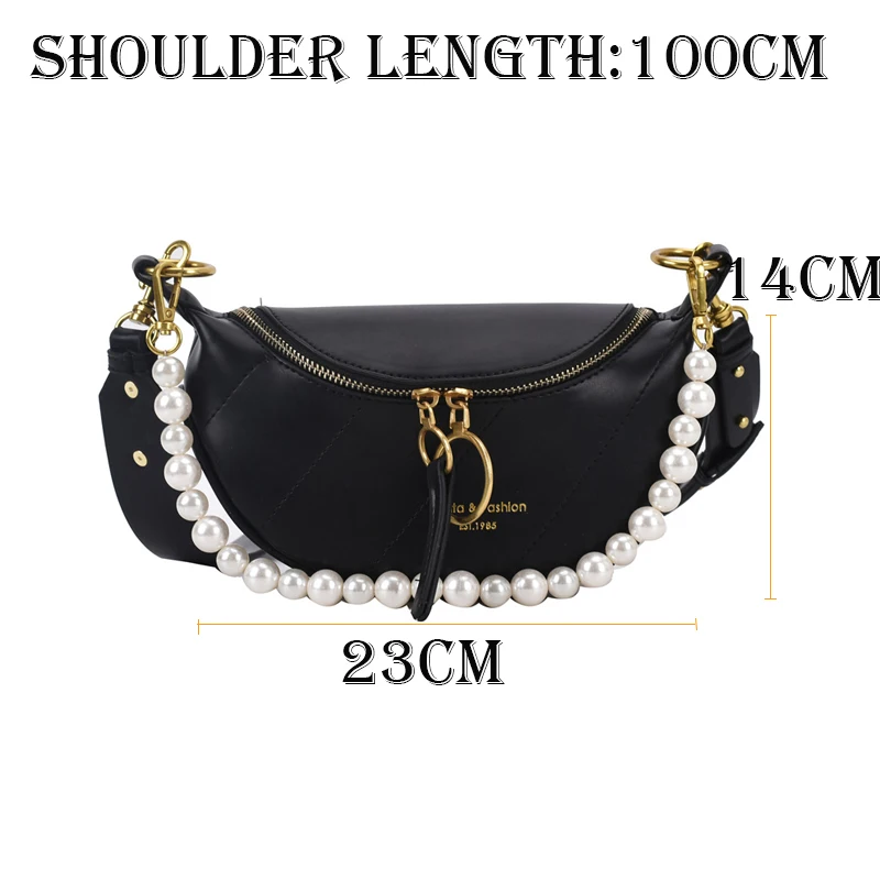 

Pearl Designer Mini PU Leather Crossbody Bags For Women 2021 Summer Shoulder Handbags Female Travel Branded Trending Hand Bag