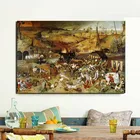 Картина на холсте пьестер бругель Триумф смерти, домашнее украшение для гостиной, современные Фотообои